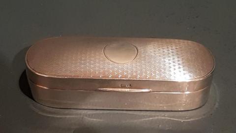 Antique George V Silver Trinket Box Birmingham