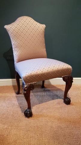 Antique George III Red Walnut Irish Side Chair