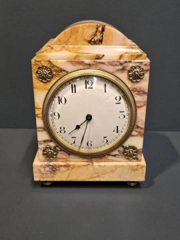 Antique Victorian Marble Mantel Clock