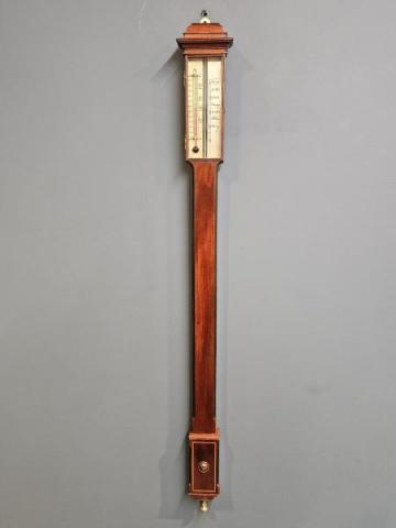 Antique Victorian Mahogany Stick Barometer