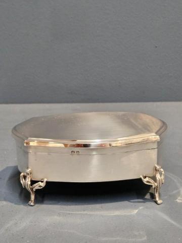 Antique George V Silver Jewellery Box by Henry Matthews of Birmingham