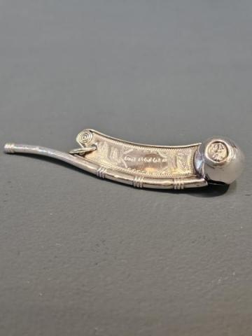 Antique Rare Victorian Silver Bosun's Whistle by George Unite