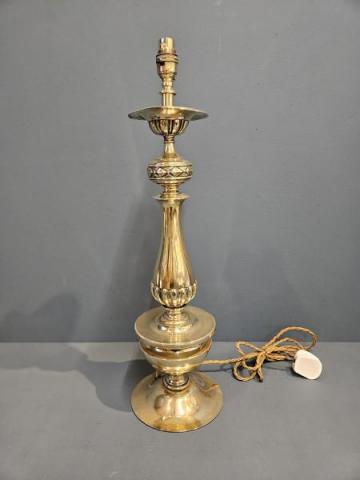 Antique Large Edwardian Brass Table Lamp