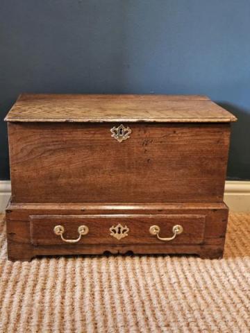 Antique George III Oak Coffer Bach