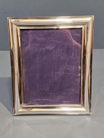 Antique Large Silver Photo Frame by Edward Mander & Sons of Birmingham
