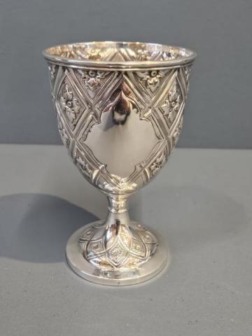 Antique Superb Victorian Silver Goblet by George Angell & Co of London