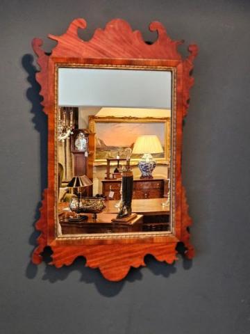 Antique George III Mahogany Mirror