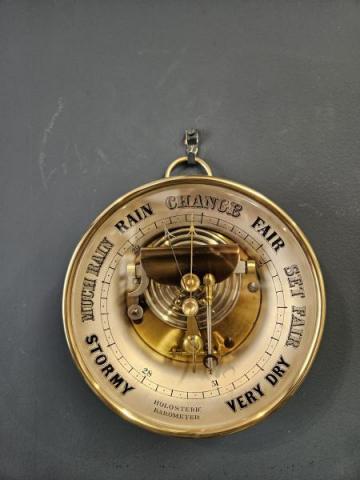 Antique Victorian Skeletonised Marine Barometer