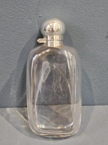 Antique Silver Topped Hip Flask by James Deakin & Sons of Sheffield