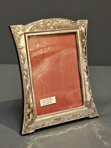 Antique Embossed Chester Silver Photo Frame by J & R Griffin of Chester at Sturmans Antiques photo frames for sale