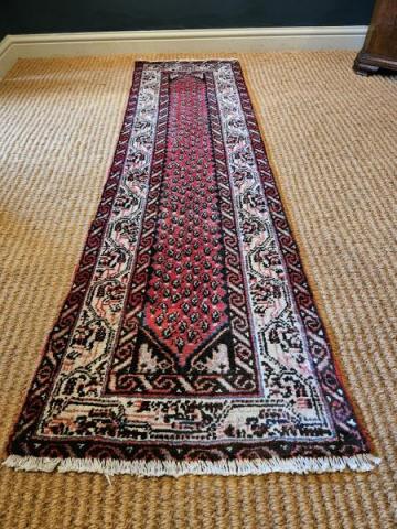 Antique Persian Pure Wool Runner at Sturmans Antiques rug for sale