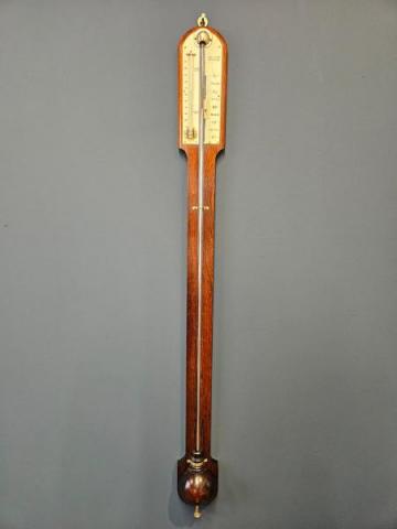 Antique Victorian Rosewood Stick Barometer by Adie, Edinburgh at Sturmans Antiques barometers for sale