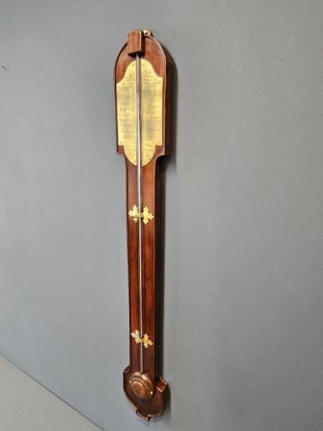 Primitive James Pratt Askrigg Wensleydale Stick Barometer at Sturmans Antiques Barometer for sale