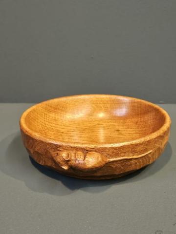 Thompsons of Kilburn Mouseman Bowl at Sturmans Antiques mouseman for sale