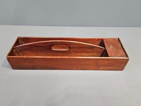 Antique George III Mahogany Church Wardens Candle Box at Sturmans Antiques boxes for sale