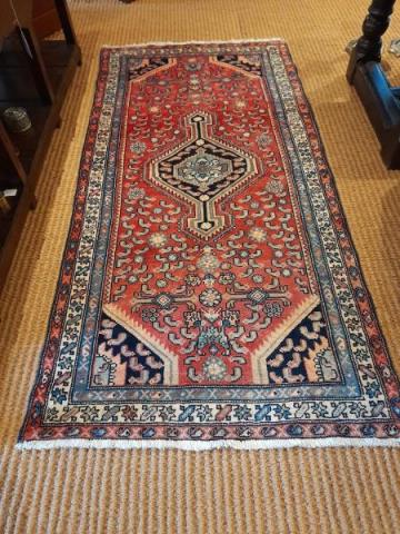 Antique Persian Pure Wool Rug at Sturmans Antiques rugs for sale