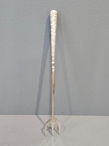 Antique Victorian Silver Handle Bread Fork of Birmingham at Sturmans Antiques silver for sale