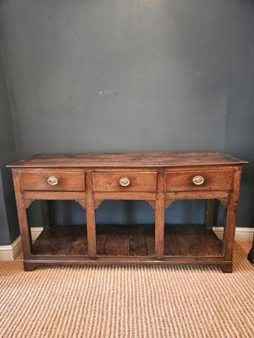 Antique George II Oak Open Pot Board Dresser at Sturmans Antiques furniture for sale