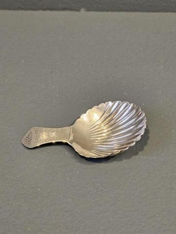 Antique George III Silver Caddy Spoon at Sturmans Antiques silver for sale