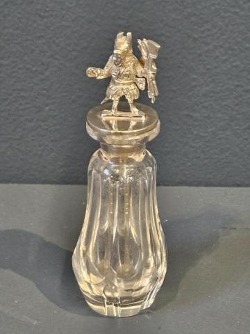 Antique Crystal and Silver Snuff Bottle at Sturmans Antiques silver for sale