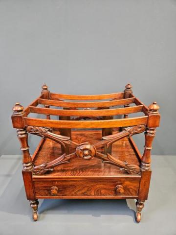 Antique Regency Rosewood Canterbury at Sturmans Antiques furniture for sale