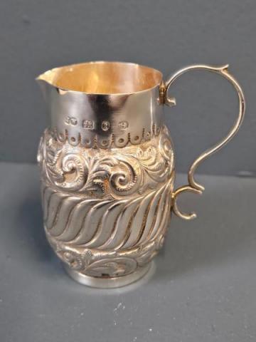 Antique Victorian Silver Cream Jug by John Edward Wilmot of Birmingham at Sturmans Antiques silver for sale