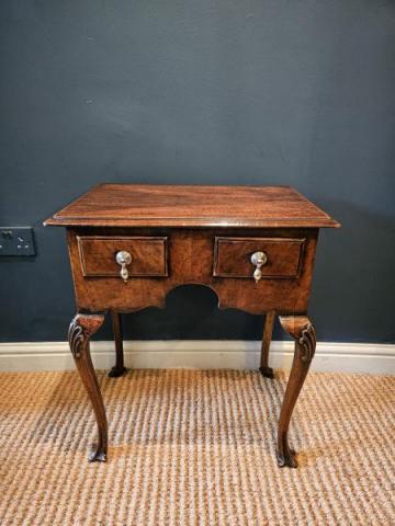 Antique Queen Anne Style Walnut Lowboy at Sturmans Antiques furniture for sale