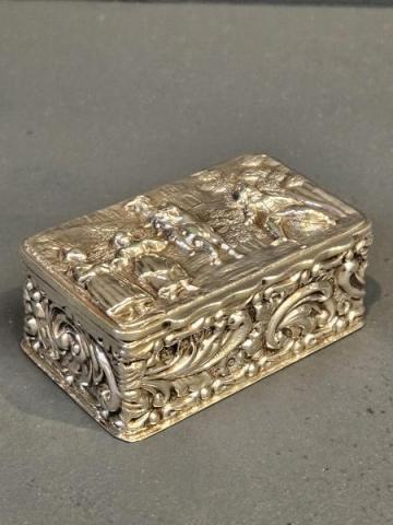 Antique Fine Quality Edwardian Chester Silver Ring Box by George Nathan & Ridley Hayes of Chester at Sturmans Antiques silver for sale