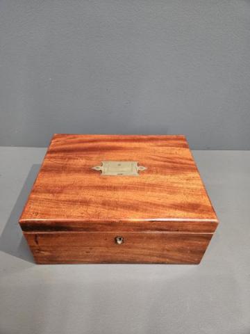 Antique Regency Mahogany Jewellery Box at Sturmans Antiques boxes for sale