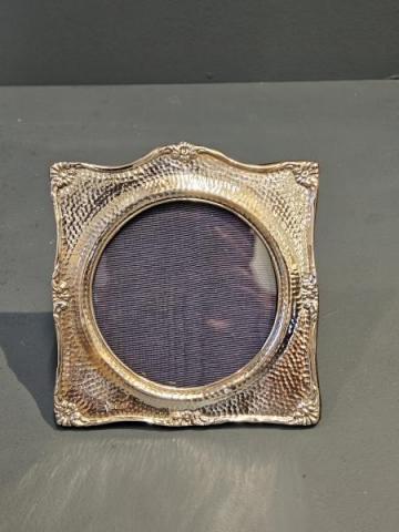 Antique Victorian Planished Silver Photo Frame by Walker & Hall of Birmingham at Sturmans Antiques photo frames for sale