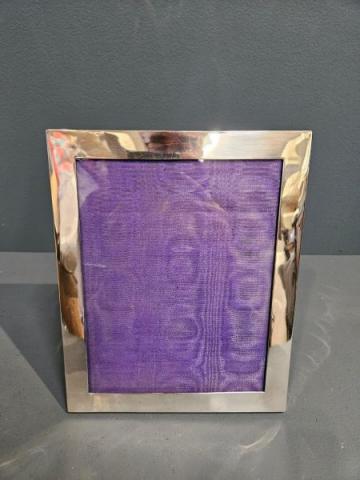 Antique Edwardian Silver Wedding Portrait Sized Photo Frame by Clifford Hall & Co of London at Sturmans Antiques Photo frames for sale
