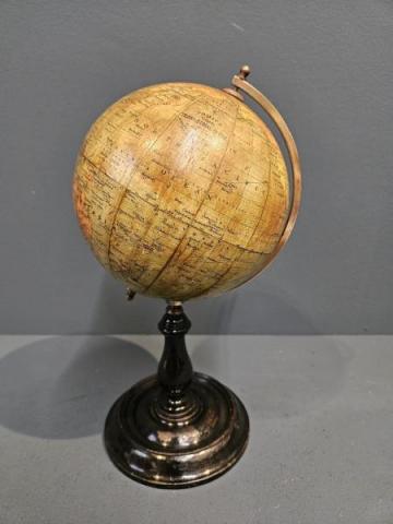 Antique Philips 6" Paper Mache Globe at Sturmans Antiques globes for sale