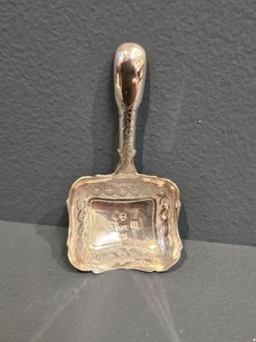 Antique George III Silver Caddy Spoon at Sturmans Antiques silver for sale