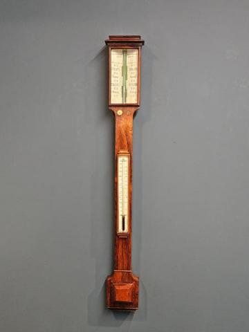 Antique Victorian Rosewood Stick Barometer by Chadburns of Sheffield at Sturmans Antiques barometer for sale