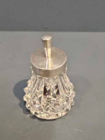 Antique Silver Topped Cut Crystal Glue Pot at Sturmans Antiques silver for sale