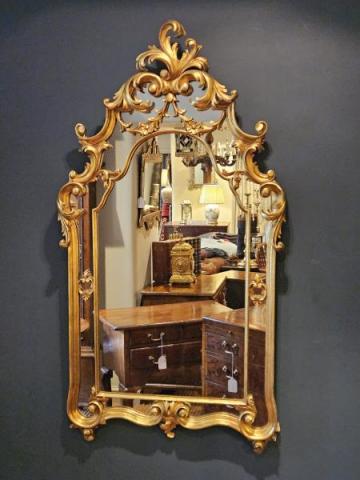 Antique 1920's Timber Gilt Florentine Mirror at Sturmans Antiques Mirror for sale