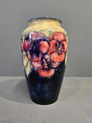 Antique Early Moorcroft Pansy Vase at Sturmans Antiques Moorcroft for sale 