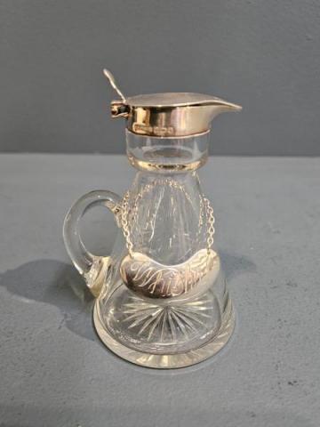 Antique George V Silver Mounted Noggin at Sturmans Antiques siler for sale