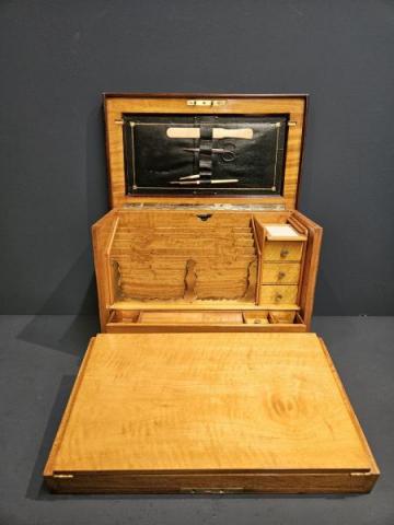 Antique Immaculate Victorian Rosewood Stationary Box at Sturmans Antiques box for sale
