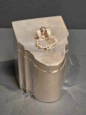 Antique Silver Tea Caddy by Thomas Liddiard of London at Sturmans Antiques silver for sale