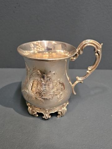 Antique Victorian Silver 5.1 Troy Oz Mug at Sturmans Antiques silver for sale
