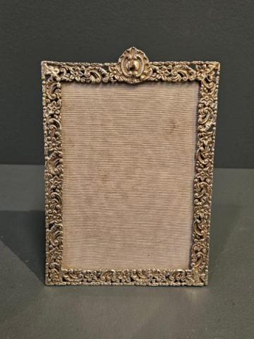 Antique Victorian Cast Silver Photo Frame at Sturmans Antiques photo frame for sale