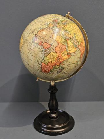 Antique 1930's Geographia 8" Paper Mache Globe at Sturmans Antiques globe for sale