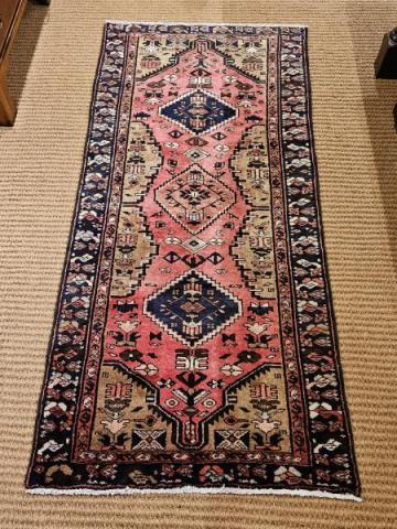 Antique Persian Wool Runner Rug at Sturmans Antiques Rug for sale