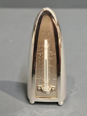 Antique Silver Tusk Shaped Desk Thermometer by Levi & Salaman of Birmingham at Sturmans Antiques silver for sale