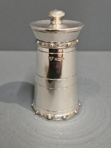 Antique Silver Pepper Grinder by Garrard & Co of Birmingham at Sturmans Antiques silver for sale