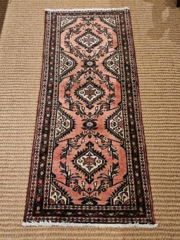 Antique Small Persian Pure Wool Rug at Sturmans Antiques rugs for sale