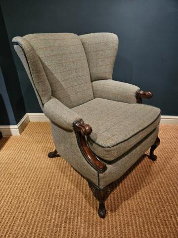 Antique Victorian Wing Back Arm Chair at Sturmans Antiques furniture for sale