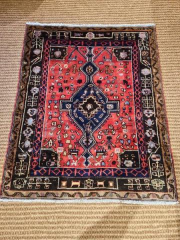 Antique Persian Pure Wool Rug at Sturmans Antiques rugs for sale