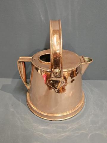 Antique Early Victorian Copper Country House Hot Water Can at Sturmans Antiques metalware for sale